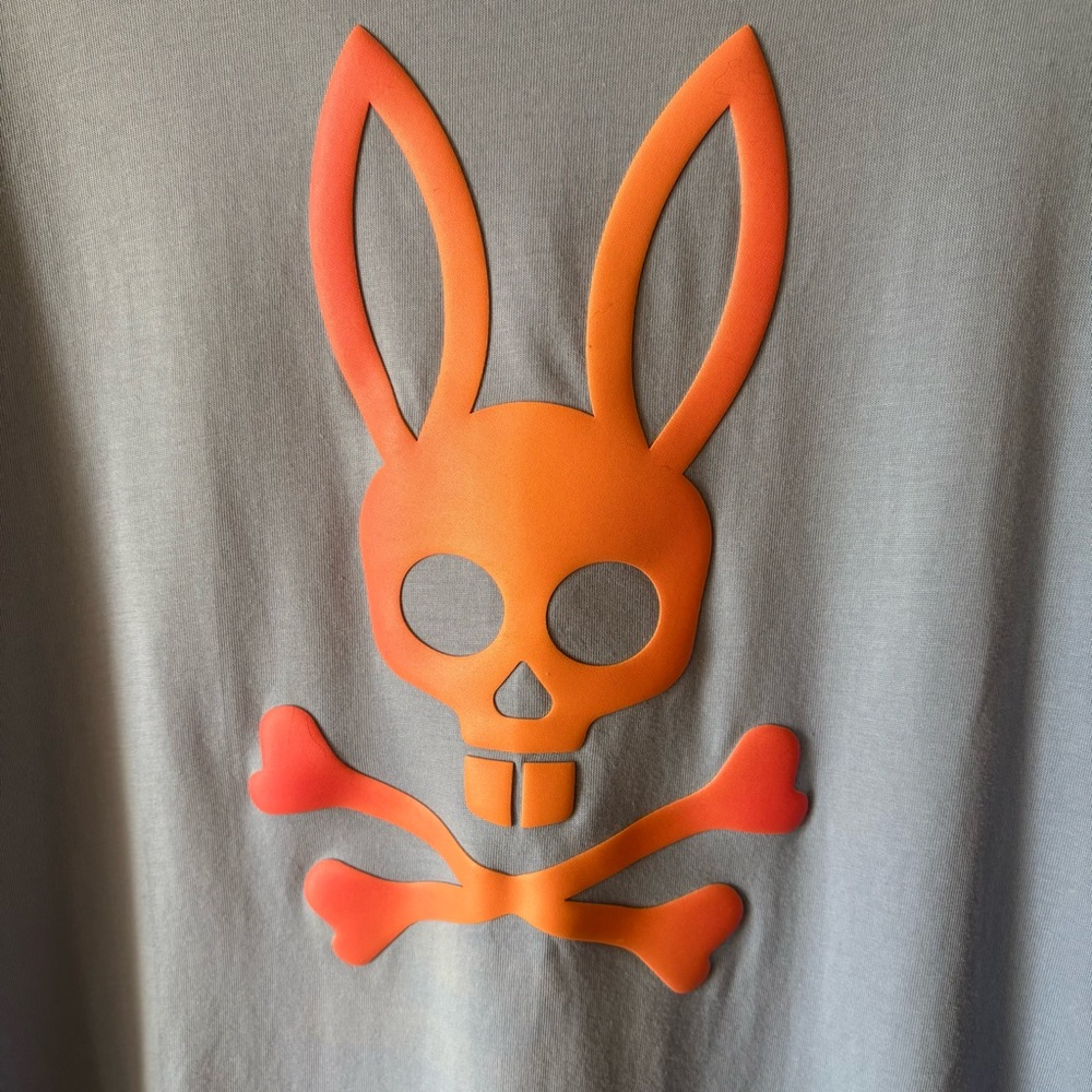 Psycho Bunny Mens Norwood Graphic Tee blue and pink size - Picture 8 of 8